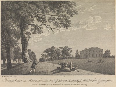 Broken-hurst i Hampshire, The Seat of Edward Morant, Esquire, medlem for Lymington (utgitt av G. Kearsly); side 43 (bind 1) av Michael Angelo Rooker