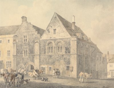 Markedsplassen, Bury St. Edmunds av Michael Angelo Rooker
