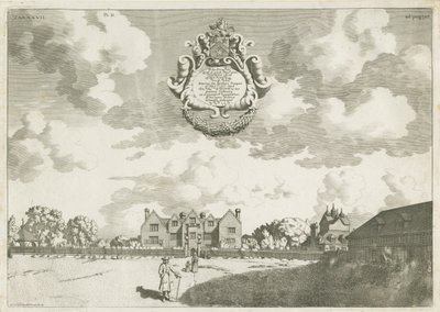 Bentley Hall: kobberplategravering, [1686] (trykk) av Michael Burghers