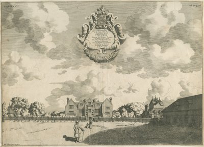 Bentley Hall: kobberplategravering, nd [1653 - 1686] av Michael Burghers