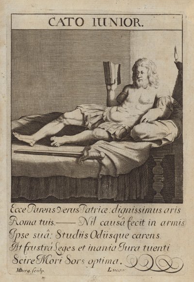 Cato den yngre, romersk statsmann av Michael Burghers