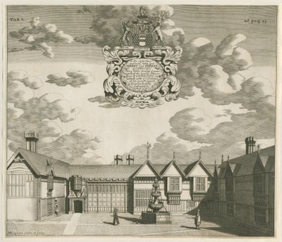 Chartley Manor House: gravering, nd [1653-1686] (trykk) av Michael Burghers