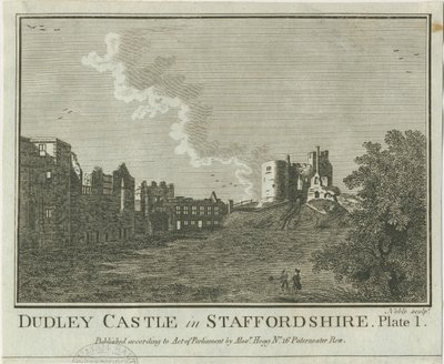 Dudley Castle: kobberplategravering, nd [1653-1686] av Michael Burghers