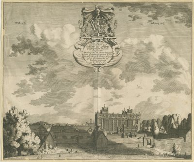 Gerards Bromley Hall: gravering, nd [1653-1686] av Michael Burghers