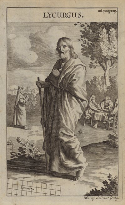 Lycurgus, legendarisk spartansk lovgiver av Michael Burghers