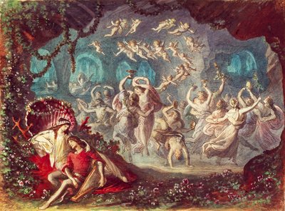 Monaco, Scenografi for Tannhauser-forestilling av Richard Wagner ved Münchens nasjonalteater av Michael Echter