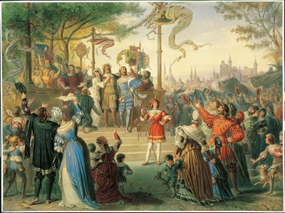 The Feast of St. John, Scene 5 fra 'Die Meistersinger' av Richard Wagner av Michael Echter