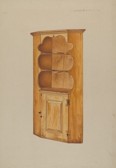 Hjørneskap, ca. 1938. av Michael Riccitelli