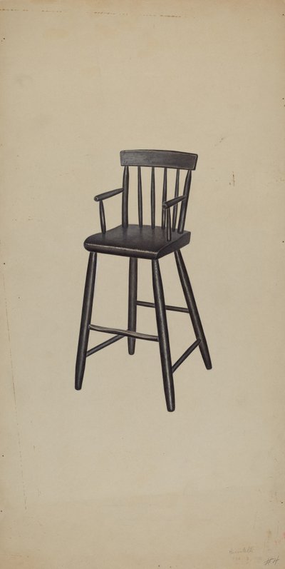 Høy stol, 1938. av Michael Riccitelli