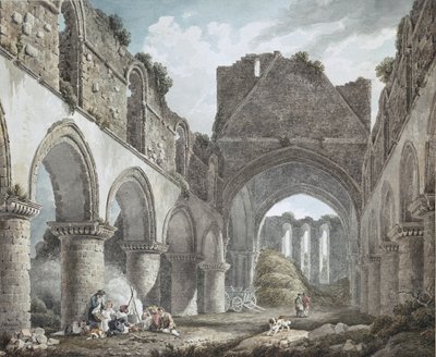 Buildwas Abbey, Shropshire, 1700-tallet av Michael Rooker