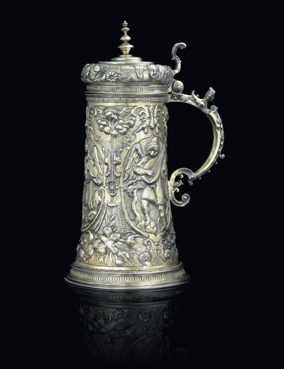 Tankard, Brasso, ca. 1640 av Michael Schelling