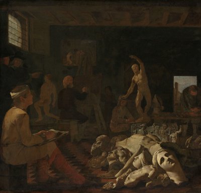 Et malerstudio av Michael Sweerts