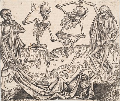 Dødsdansen fra Schedels Chronicle of the World av Michael Wolgemut
