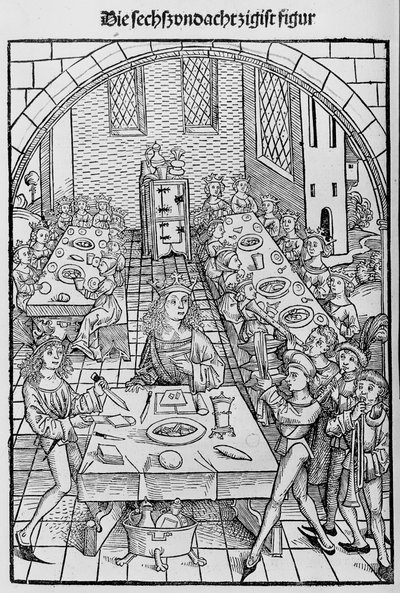 Skatkammeret eller helligdommen for varenes rikdom til frelse og evig lykke, 1491. av Michael Wolgemut