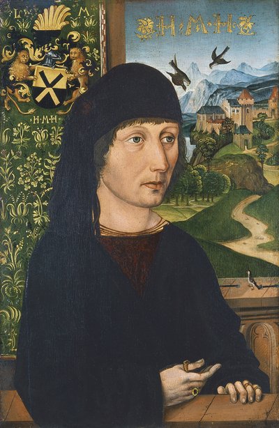 Portrett av Levinus Memminger, ca 1485 av Michael Wolgemut