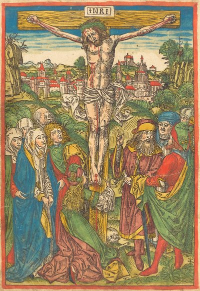 Korsfestelsen med Maria Magdalena av Michael Wolgemut