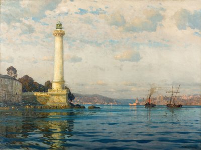 Ahirkapi Feneri fyrtårn, tidlig på 1900-tallet. av Michael Zeno Diemer