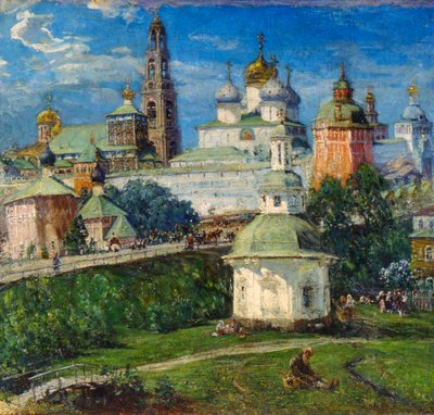 Treenigheten Lavra av St. Sergius i Sergiyev Posad, 1910-tallet. av Michail Boskin