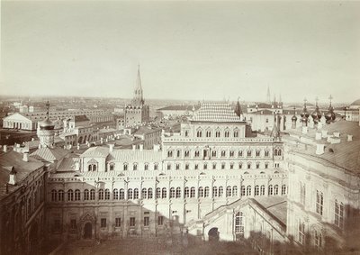 Fasade av Terem-palasset i Moskva Kreml. Albumin-bilde av Michail Michailoich Panov (1836-1894) av Michail Michailovich Panov