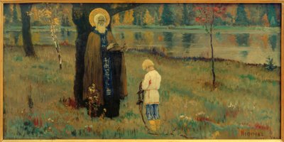 Visjon av gutten Bartholomew av Michail Wassiljewitsch Nesterow
