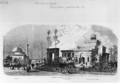 De utenlandske og østlige delene av verdensutstillingen på Champ-de-Mars i Paris, juni 1867 av Charles Fichot