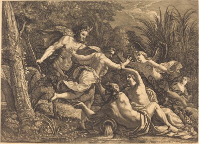 Pan og Syrinx av Michel Dorigny