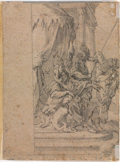 Panthea før Kyros verso, 1655-1660. av Michel Dorigny