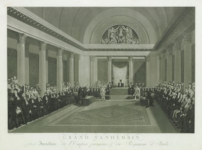 Israelittenes store sanhedrin av Napoleon I, 1806. av Michel François Damame Demartrais