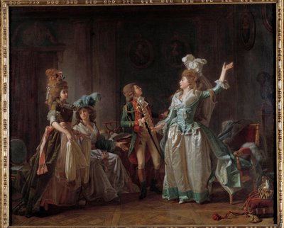Dragemaleriet av Michel Garnier (1753-1819). 1780 Dim. 0,54 x 0,65 m. Paris, Musee Carnavalet av Michel Garnier