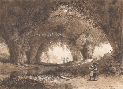 Bambusbuer, St. Anns av Michel Jean Cazabon