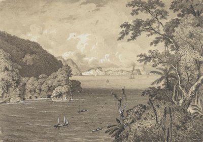 Bocas fra det gamle fortet, Macqueripe av Michel Jean Cazabon