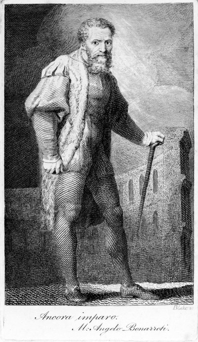 Ancora imparo, gravert av William Blake, illustrasjon fra 