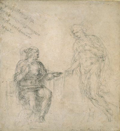 Kristus tok farvel med sin mor etter oppstandelsen, 1500-tallet av Michelangelo Buonarroti