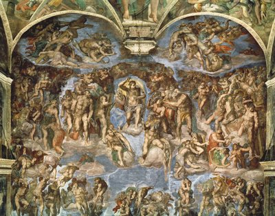 Last Judgement, from the Sistine Chapel av Michelangelo Buonarroti