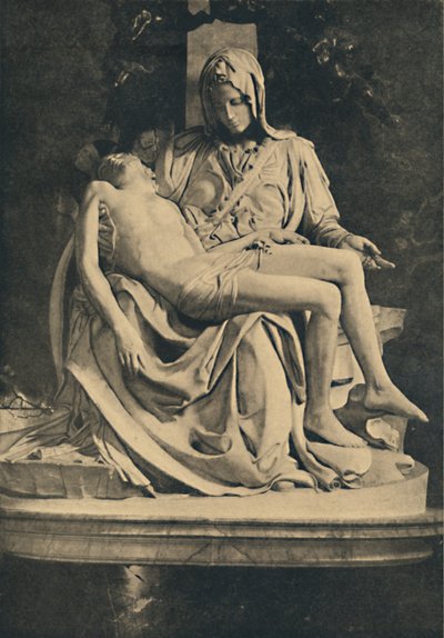 Roma - Basilikaen St. Peter. Pieta av Michelangelo, 1910 av Michelangelo Buonarroti
