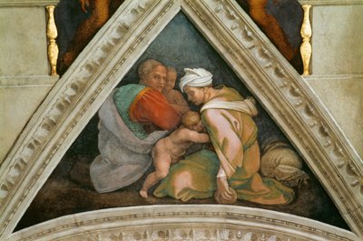 The Ancestors of Christ: Ozias sixtinske kapells tak i Vatikanet, 1508-1512. av Michelangelo Buonarroti