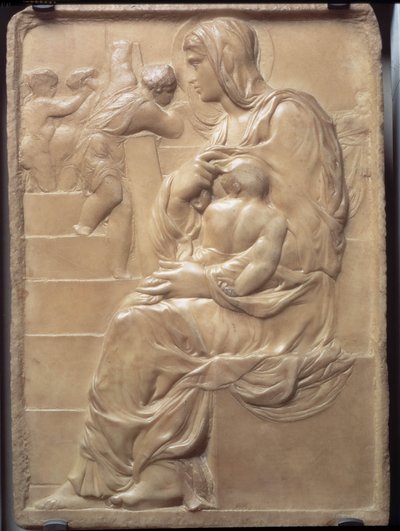 Madonnaen på trappene av Michelangelo Buonarroti