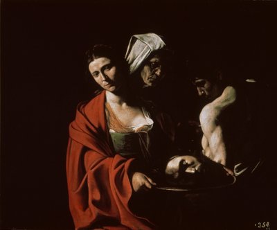 Salome med hodet til døperen Johannes, ca 1607. av Michelangelo Caravaggio