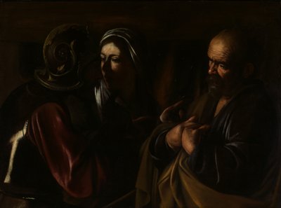 Fornektelsen av Saint Peter, 1610. av Michelangelo Merisi Caravaggio