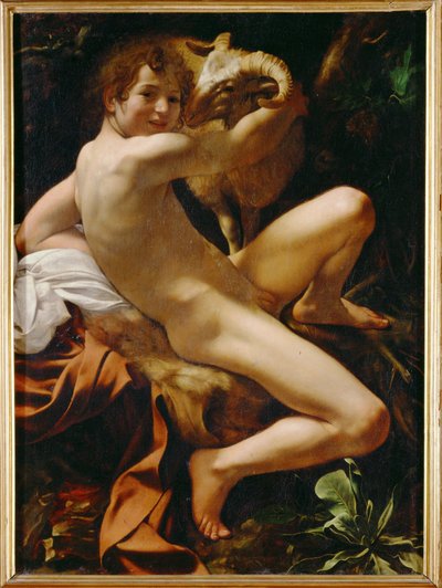 Johannes Døperen som ung gutt (maleri på lerret) av Michelangelo Merisi da Caravaggio