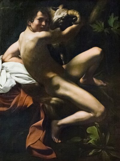 Døperen Johannes, Ungdom med en vær av Michelangelo Merisi da Caravaggio