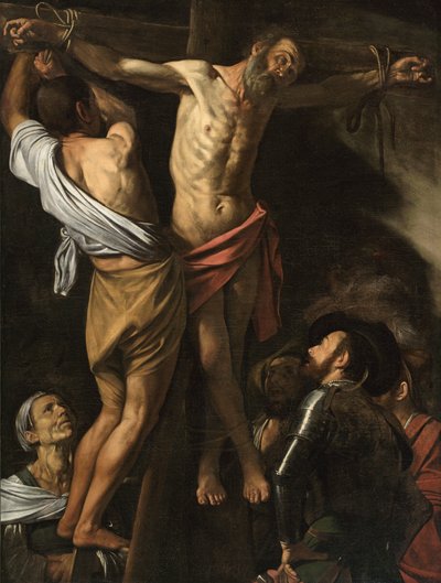 Korsfestelsen av Saint Andrew, 1606-07 av Michelangelo Merisi da Caravaggio