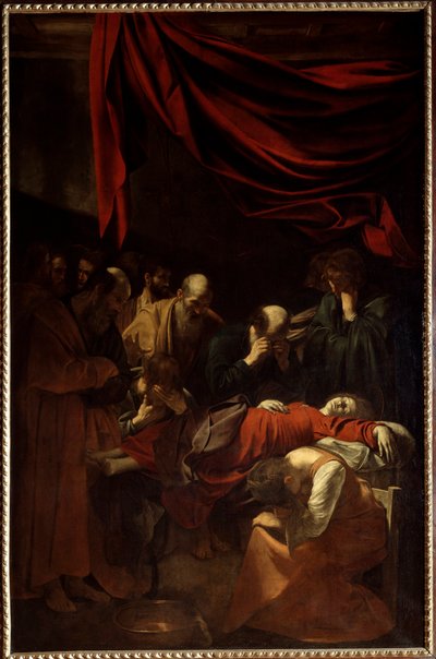 Jomfruens død, 1605 av Michelangelo Merisi da Caravaggio