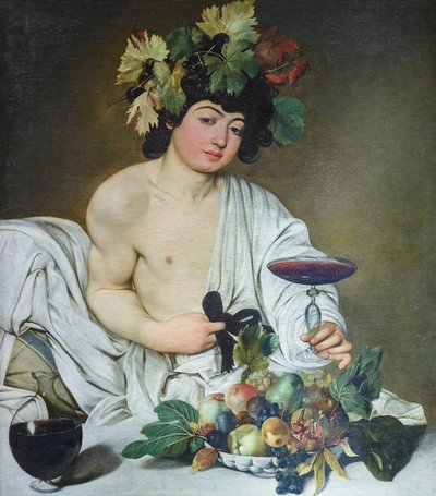 The Young Bacchus, ca. 1596 (olje på lerret) av Michelangelo Merisi da Caravaggio