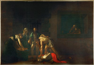 Halshuggingen av døperen Johannes (olje på lerret) av Michelangelo Merisi da Caravaggio