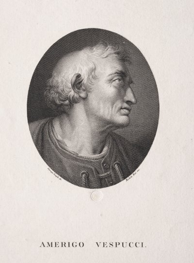 Portrett av Amerigo Vespucci av Michele Bisi