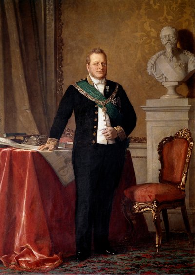 Portrett av Camillo Benso, grev av Cavour (olje på lerret) av Michele Giordigiani