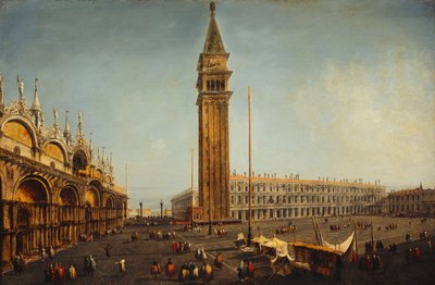 Piazza San Marco, Venezia, fra Torre dell "Orologio, ca. 1737-9 av Michele Marieschi