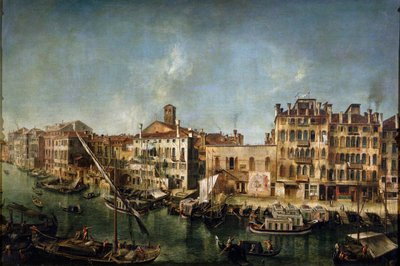 Utsikt over Canal Grande fra Fondamenta Del Vin, 1736-1737. av Michele Marieschi