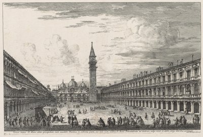 Utsikt over Venezia: Piazza SAN. Marco av Michele Marieschi